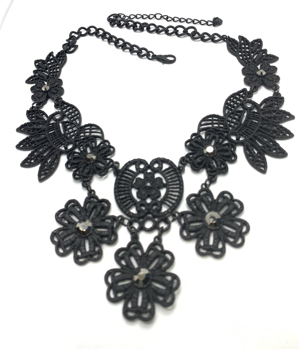 Dark Wind Gothic Lace False Collar Necklace Retro Lace