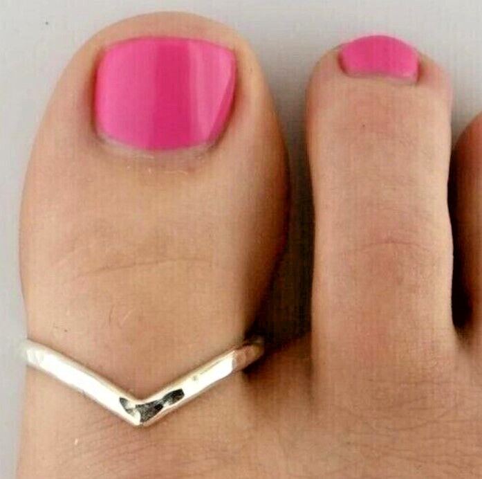 Adjustable Daily Wear Women’s Solid Metal Charm Thumb Big Toe Ring 925 Silver