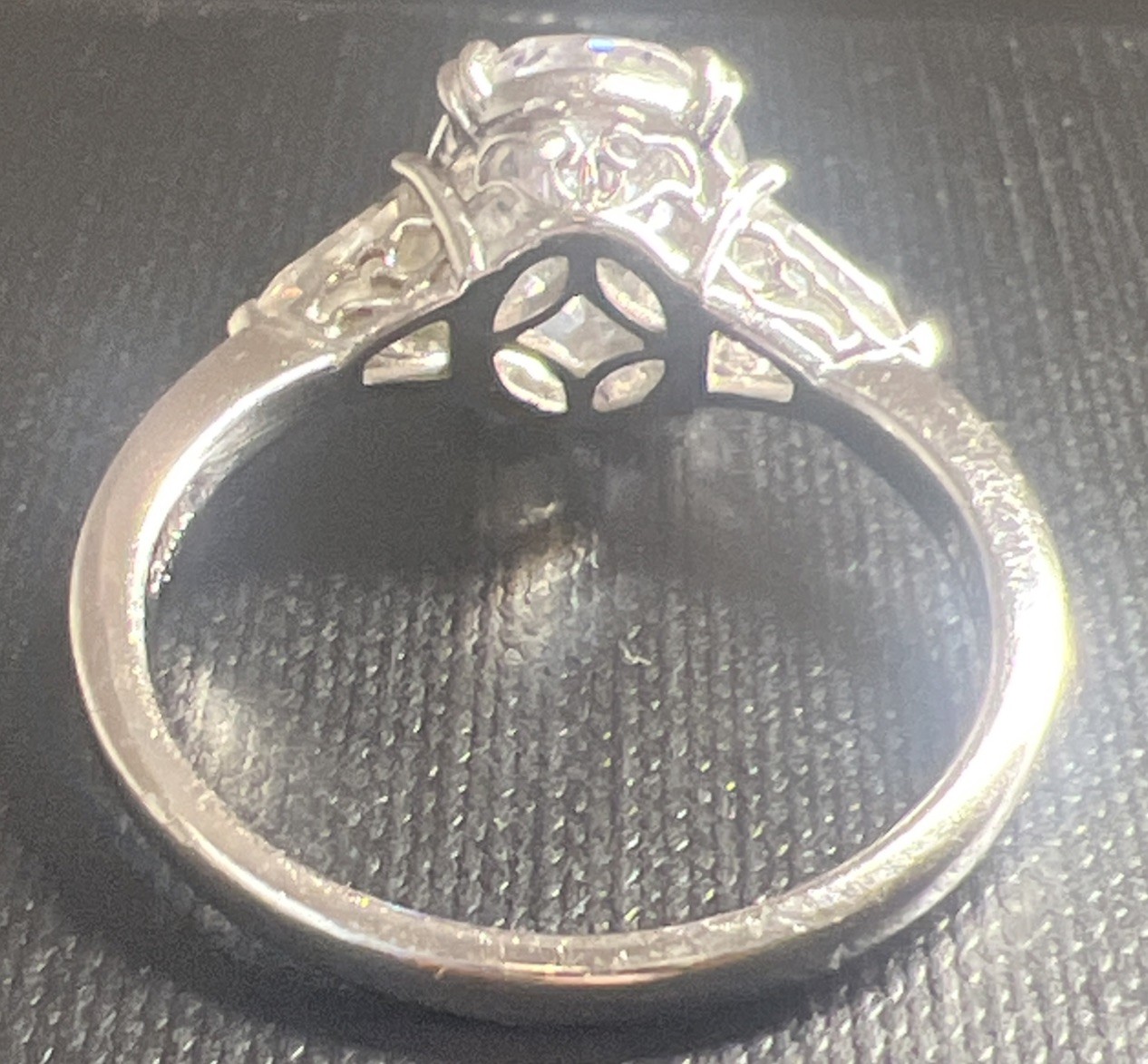 Epiphany QVC Diamonique Oval Cut 100 Facet 5.50 ct tw 925 Ring 10 Bridal Promise