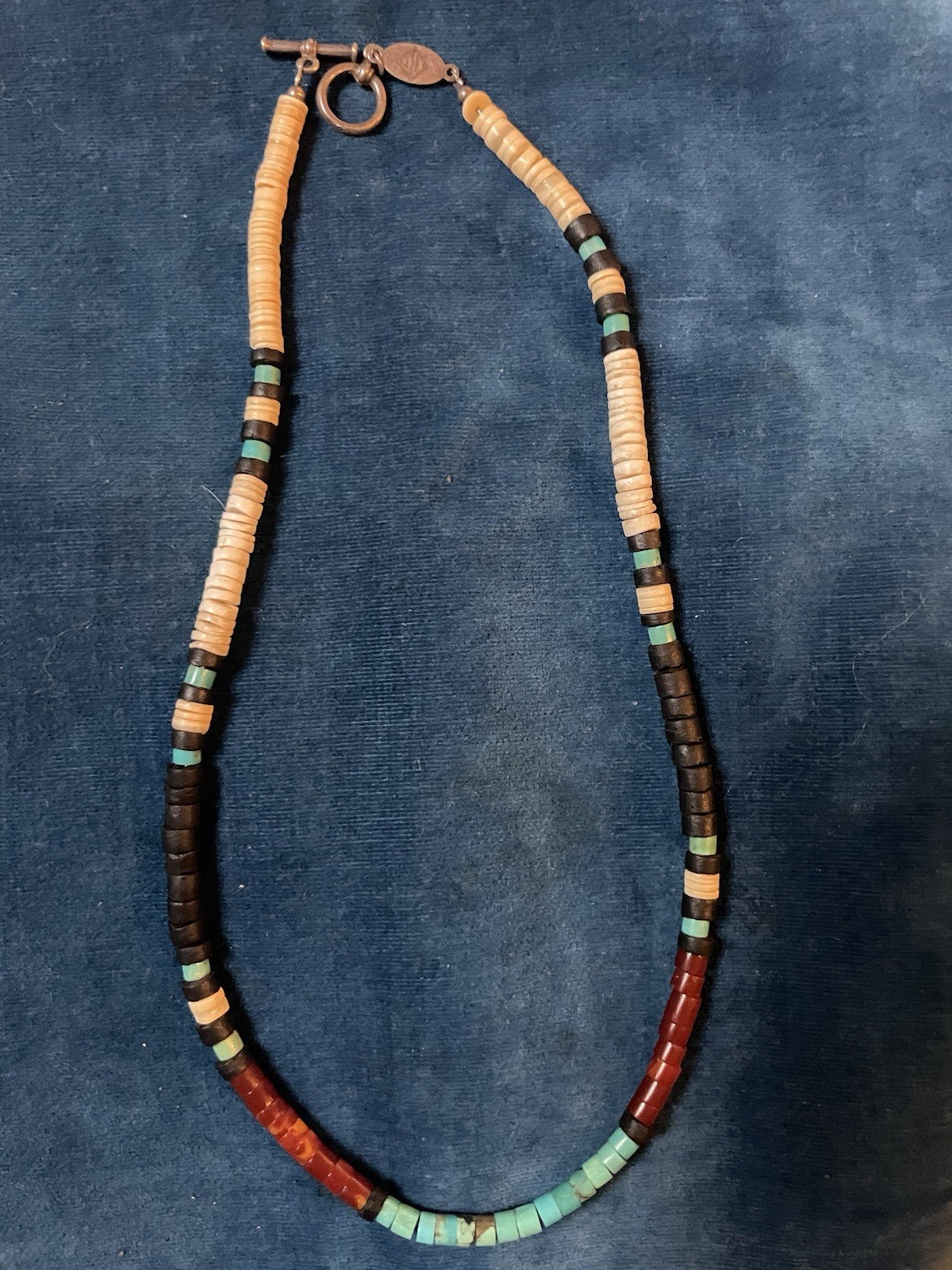 The Ralph Lauren Archive Collection Turquoise, Coral And Bone Necklace