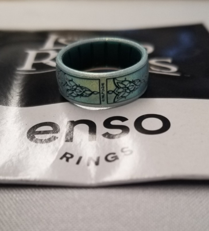 Enso Rings Arwen’s Evenstar Silicone Ring sz 6