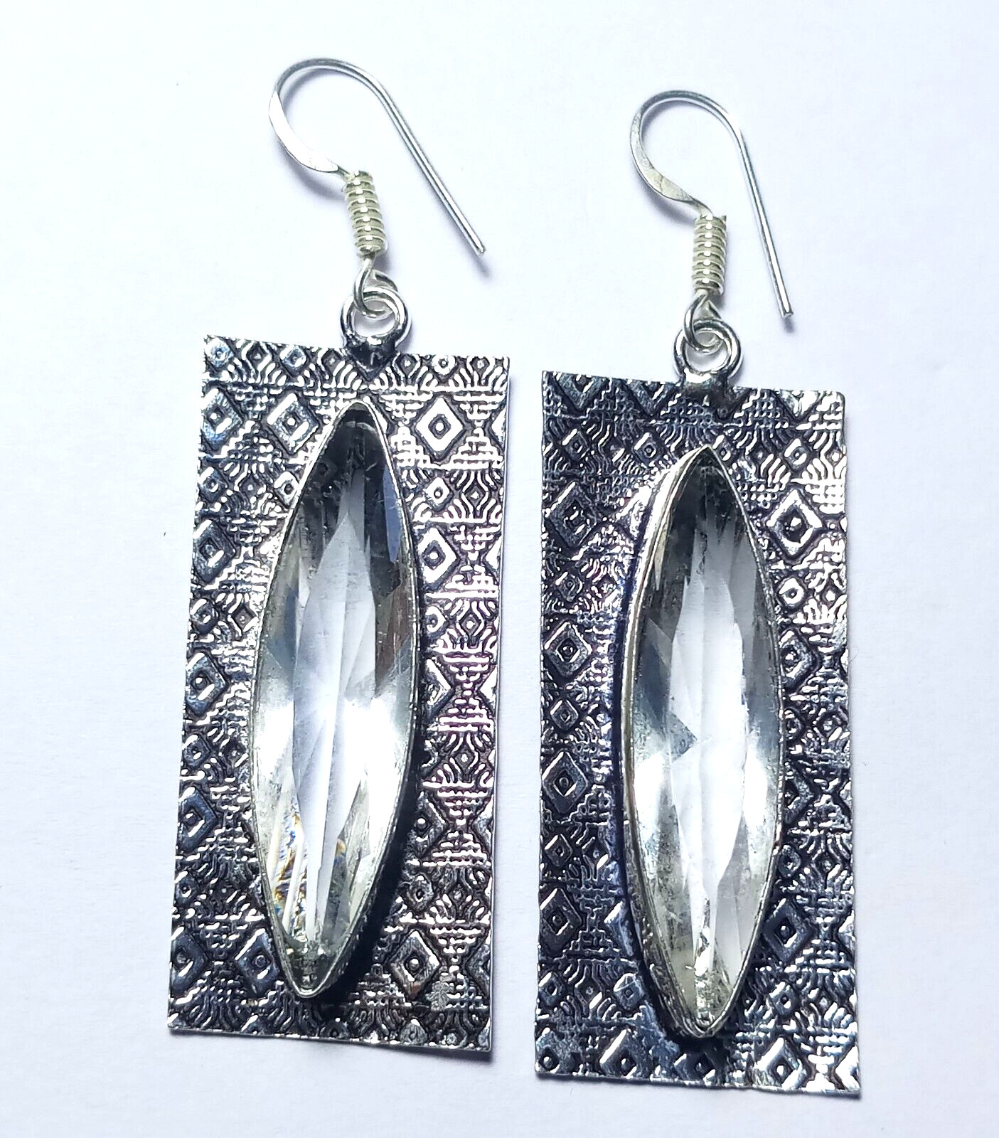 Hydro Crystal Gemstone Handmade Earring Jewelry Earring Size 1.5 Inches