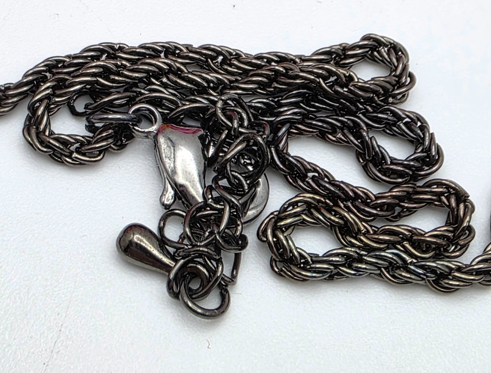 Purple Enamel Statement Necklace Gunmetal Tone Geometric Bib Collar 19 in adj.