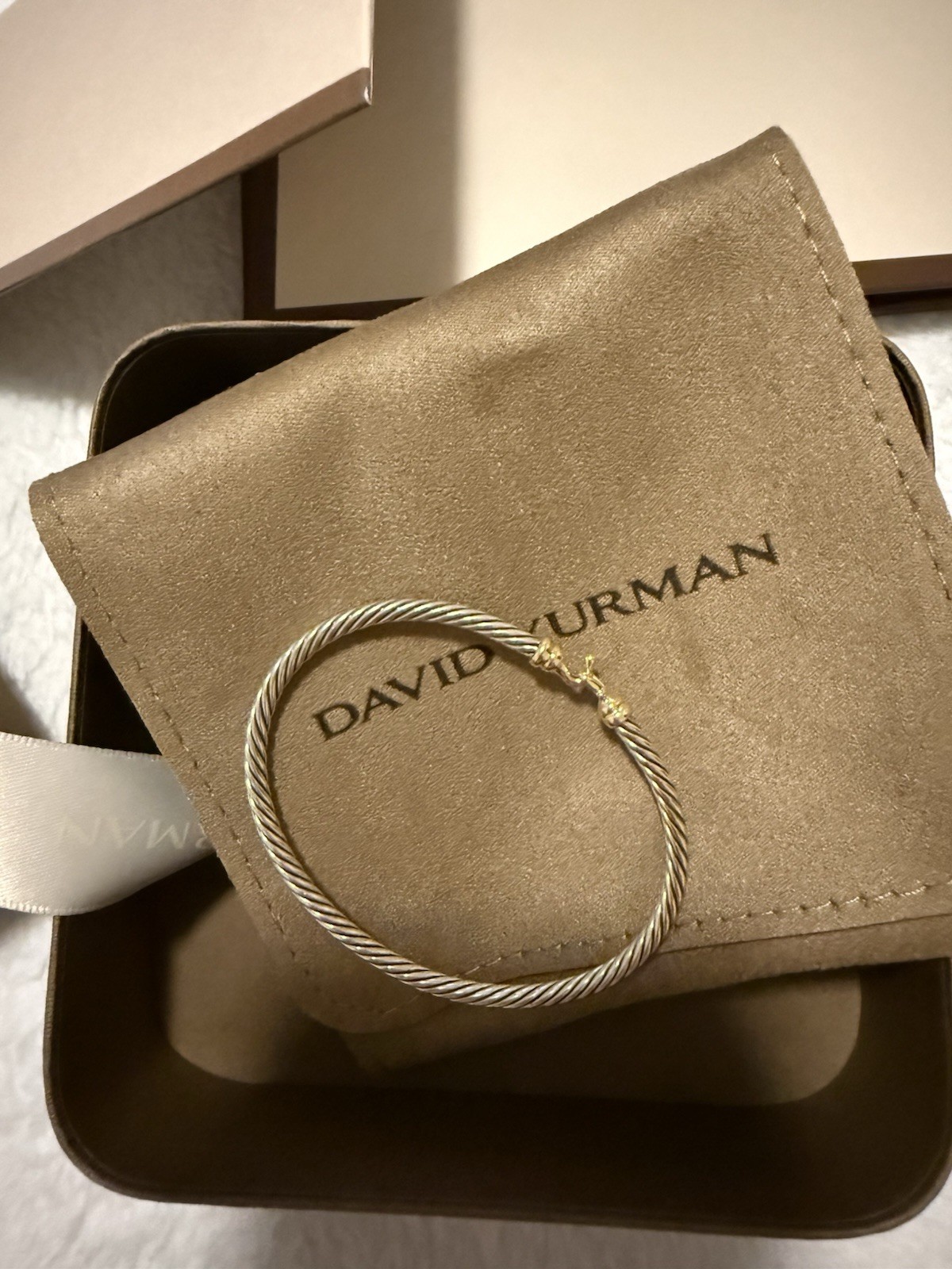 David Yurman MICRO CABLE FLEX® BUCKLE BRACELET size S