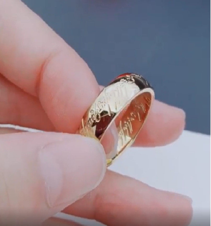 Designer Inspired Solid 18K Gold Filled 6mm Wide Classic Engraved Band Ring C261