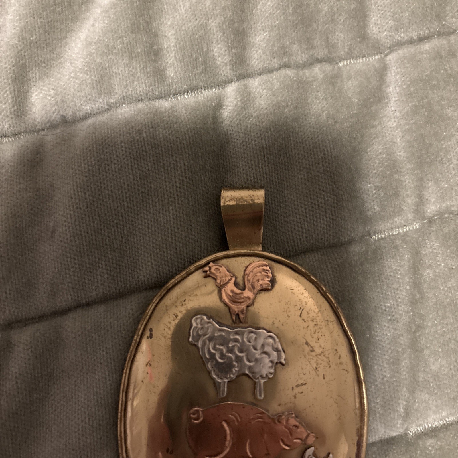 Vintage Cow Pig Sheep Rooster Pendant For Necklace
