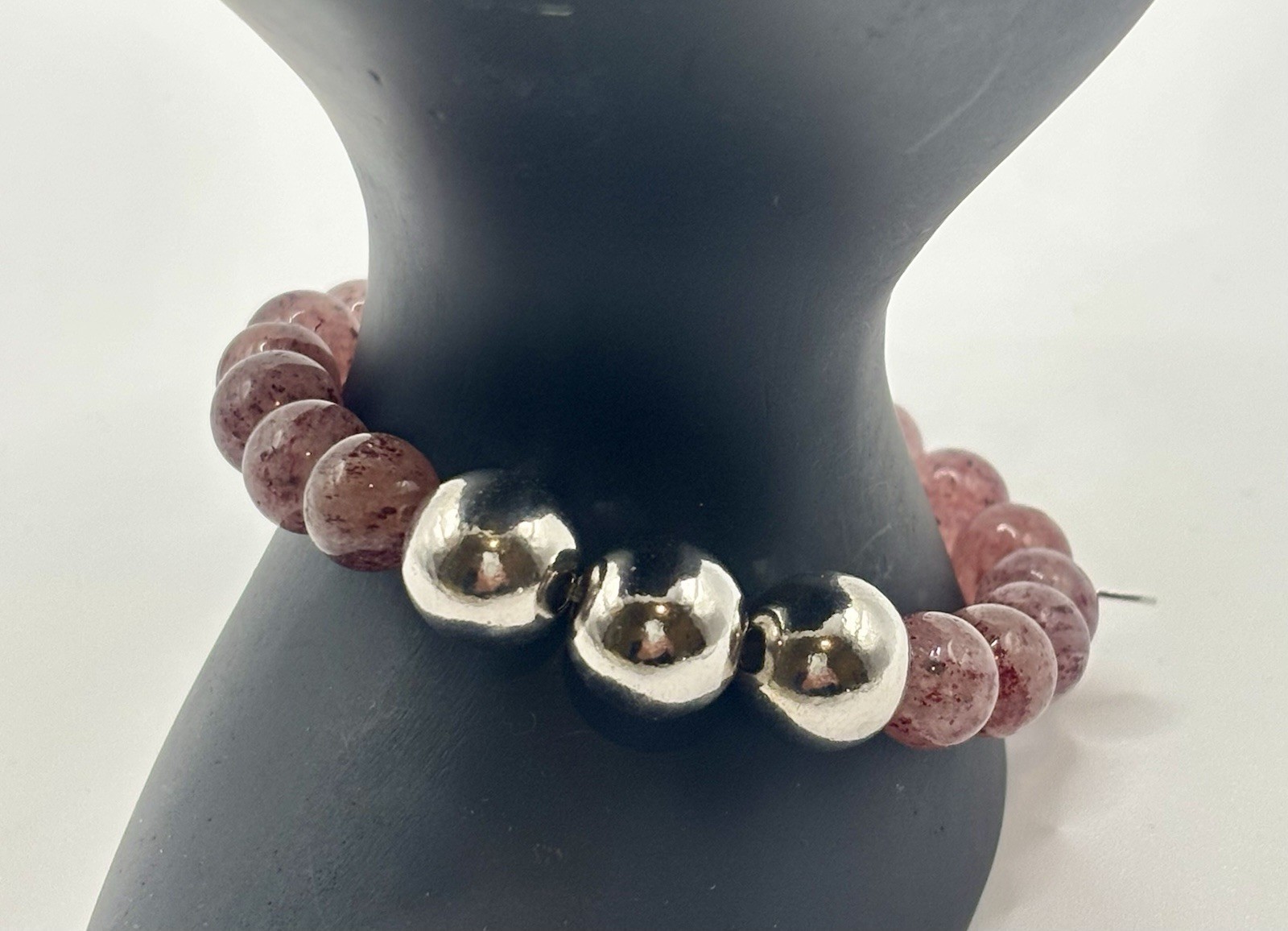 Strawberry Quarts 925 JCM bracelet