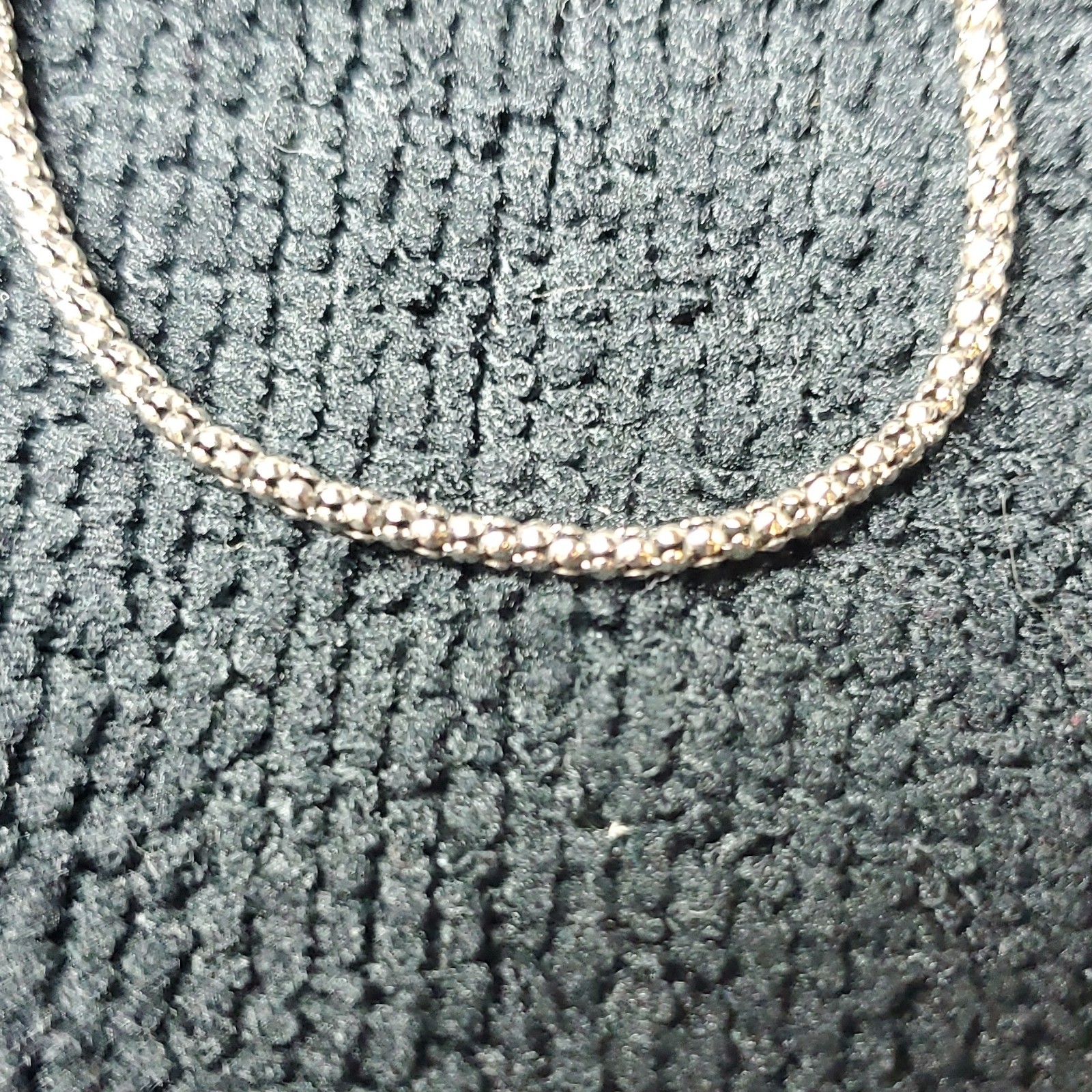 Samuel B. 925 Sterling Silver Woven Chain Necklace 18″ Bali Indonesia