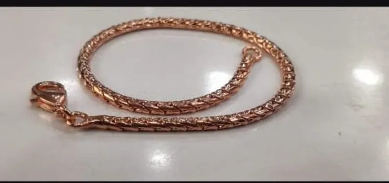 Pure Copper Chain Necklace for Men Women | Handmade Heavy Link Statement Jewelry