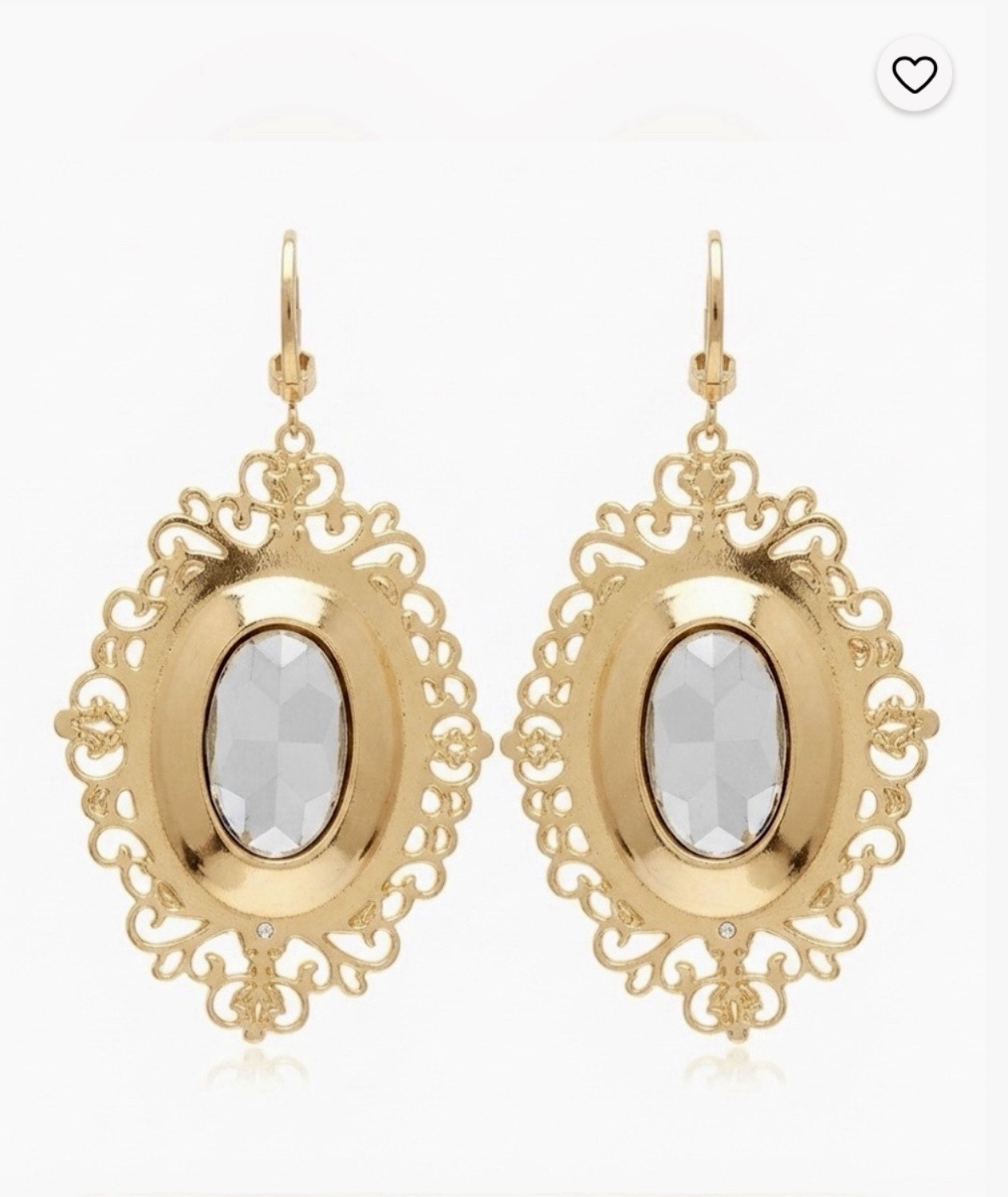 BETSEY JOHNSON Black Cat Cameo Rhinestone Gold Tone Halloween Drop Earrings NWT