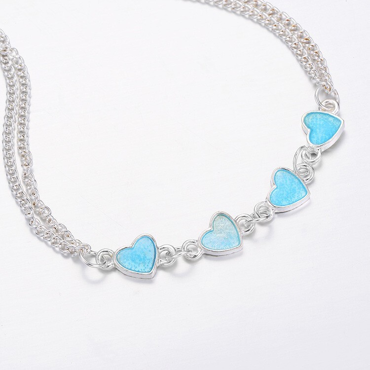 Luminous Beach Heart Anklet/Bracelet – Fashion Jewelry Glow In The Dark