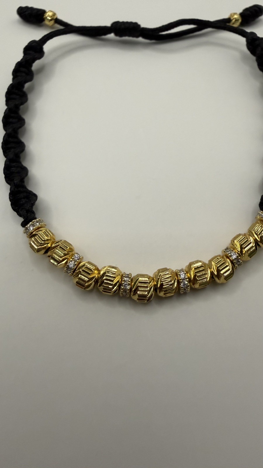 Gold Plated Colombia Silver Handmade Bracelet. Pulsera balines baño de oro.