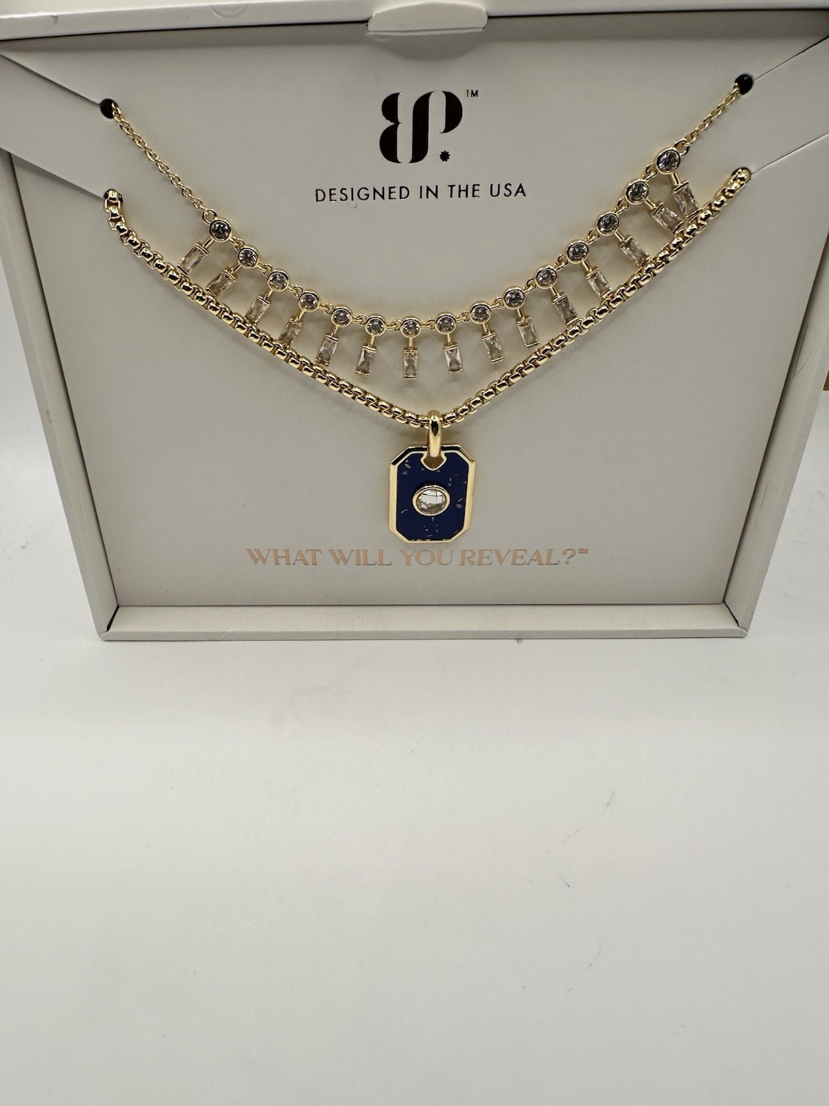 Bomb Party Luxe Layer 2026 All Is Fair In Love And Sparkle Gold Plated Blue Tag