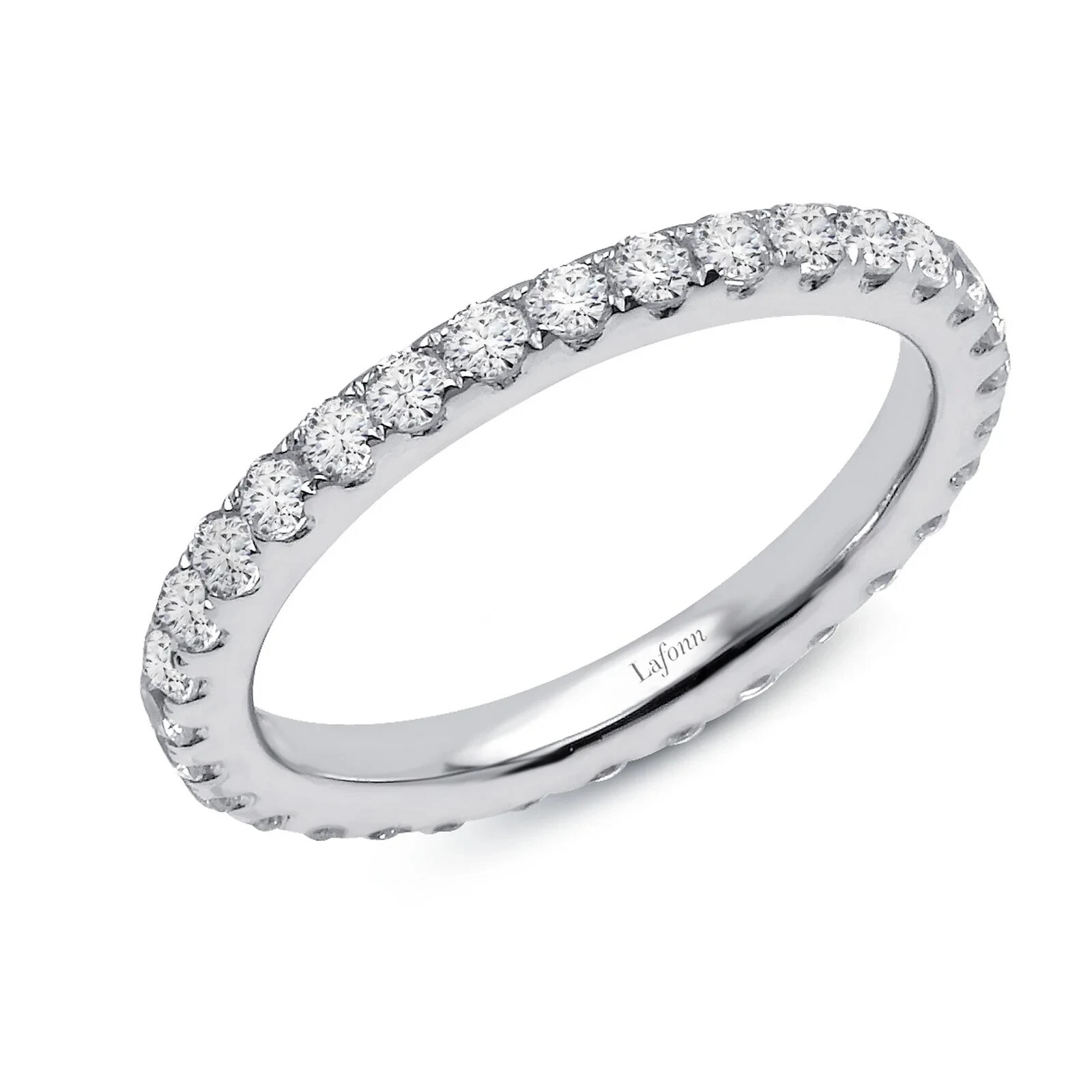 *BRAND NEW* Lafonn Platinum Bonded 0.96 CTW Diamonds Eternity Band Ring R2017CLP