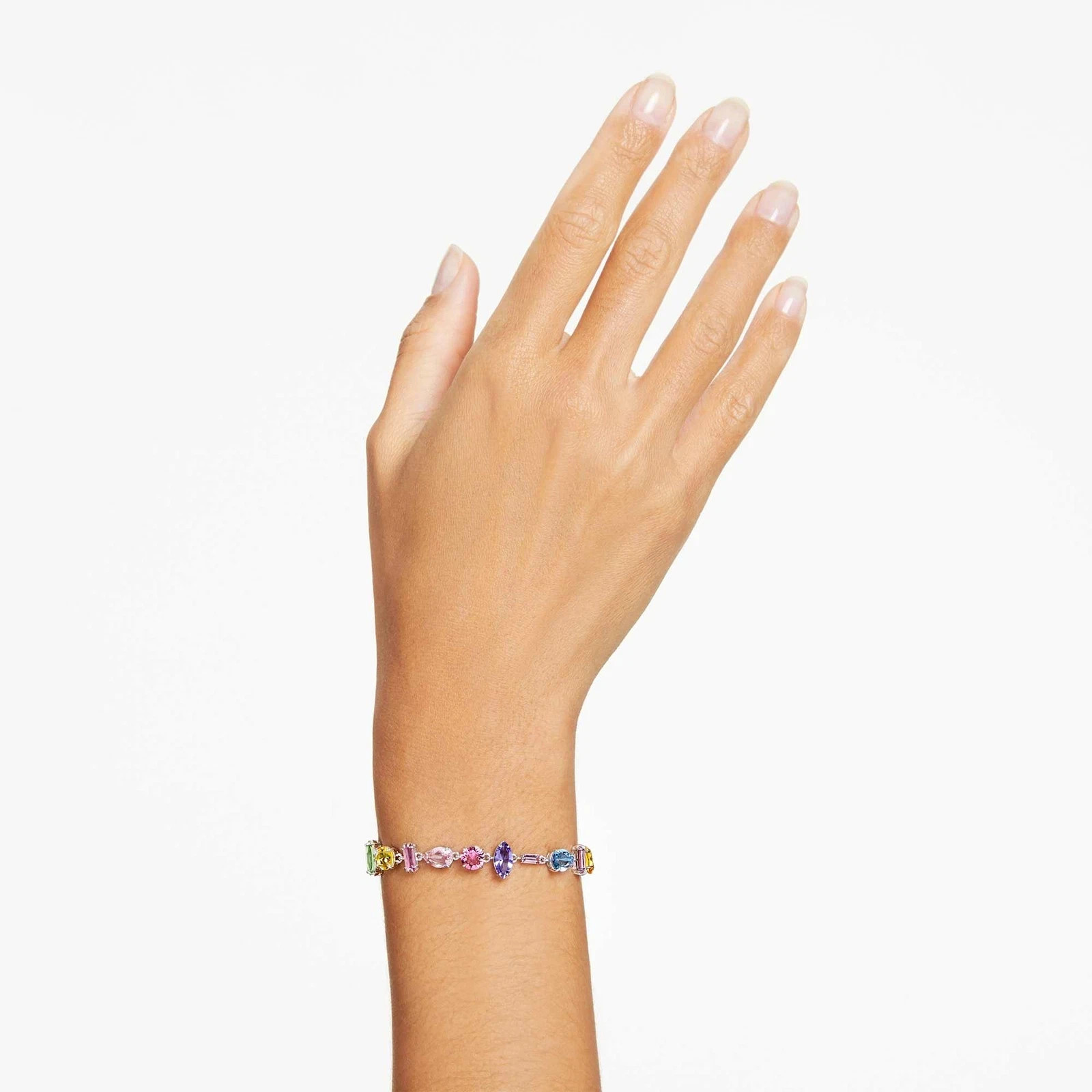 Swarovski Gema Bracelet Mixed Cuts Multicolored Rhodium Plated 5656427