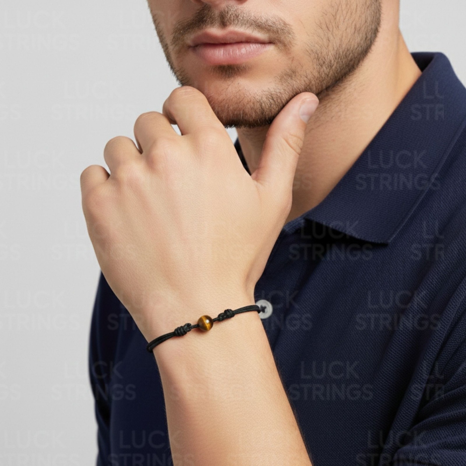 Premium Tiger’s Eye Bracelet – Adjustable, Healing & Protection, Unisex Gift