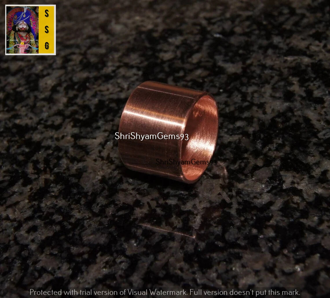 Pure Copper Ring Copper Wide Band Ring Solid Copper Ring Women & Men’s Ring