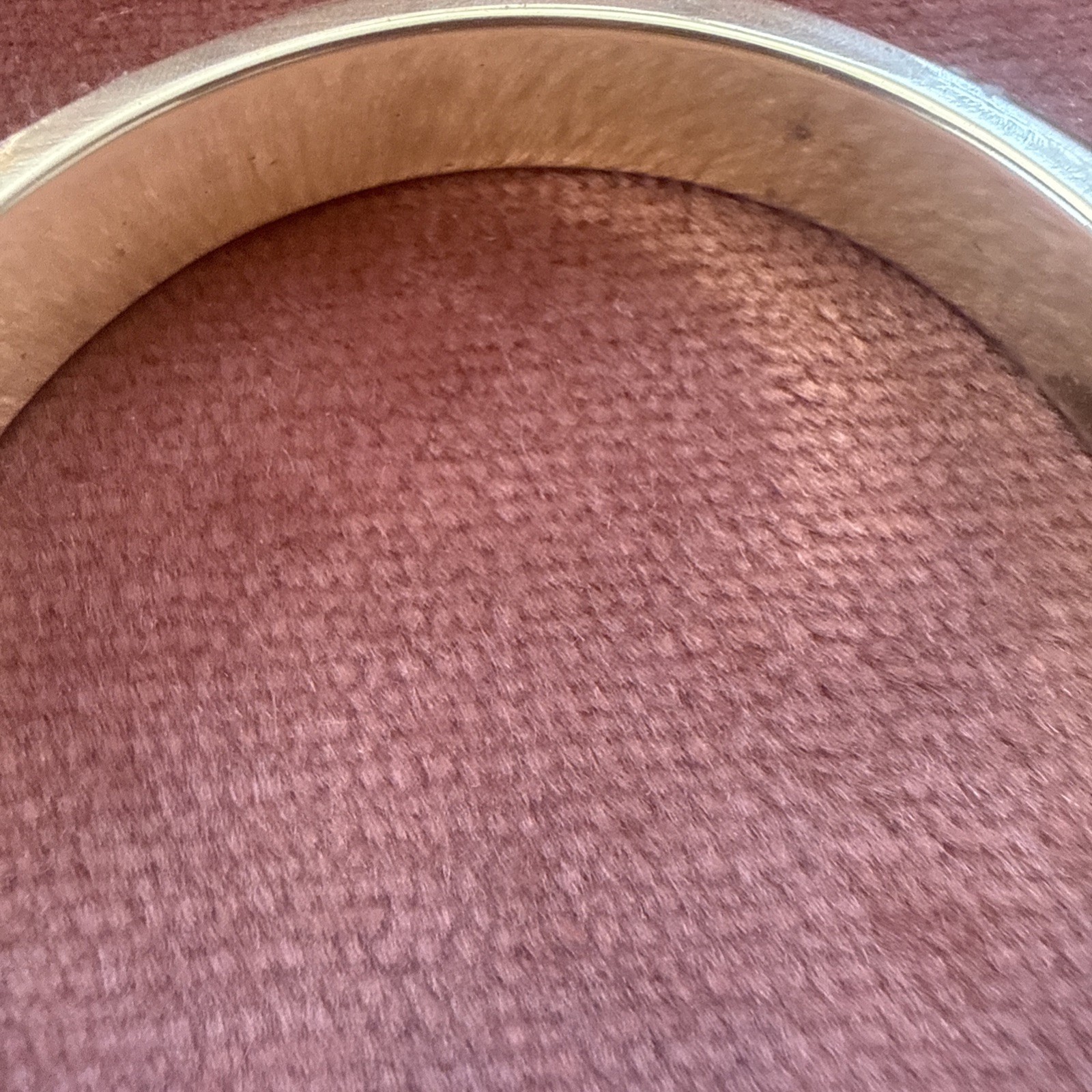 VINTAGE ! REAL BONE & Solid BRASS BANGLE BRACELET GOLD Tone
