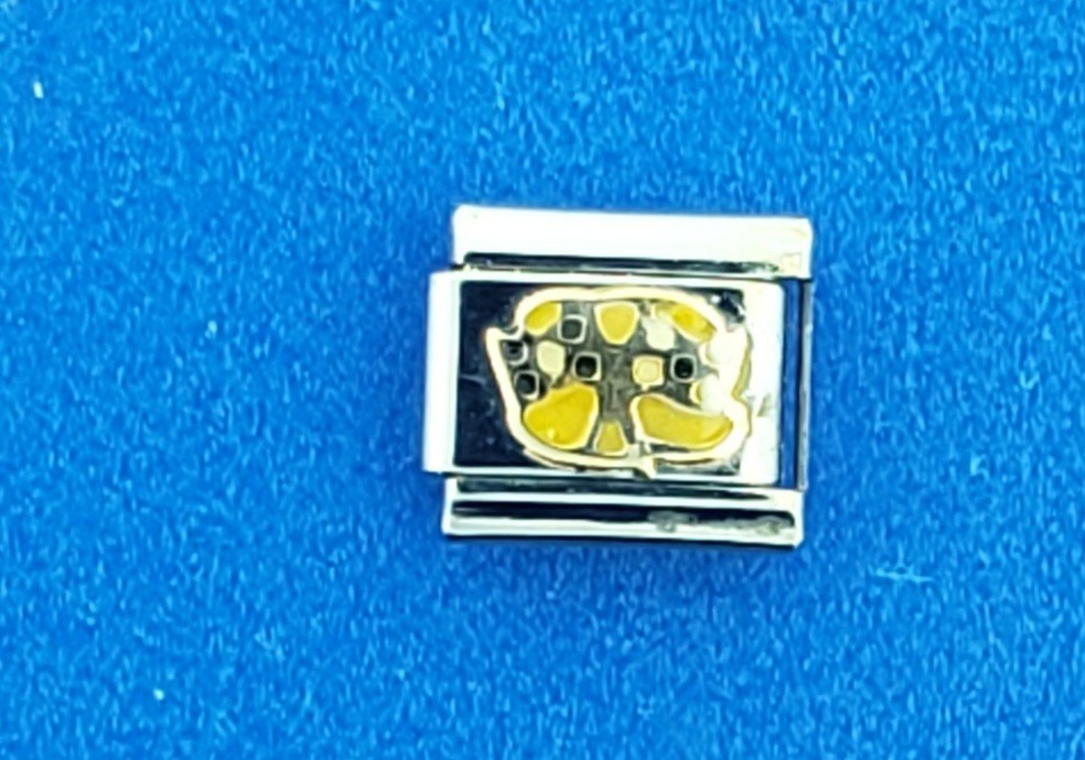 Uno Domani Abstract Art Charm, 14k & stainless-steel Italian Modular Charm