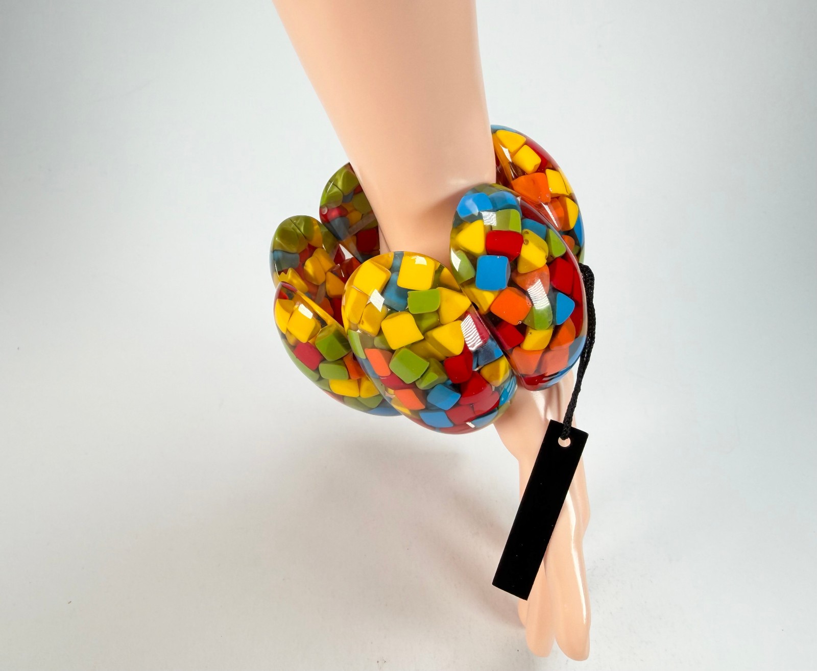 Marion Godart – Confetti “Sept Pièces” Summer Mix Elasticated Resin Bracelet