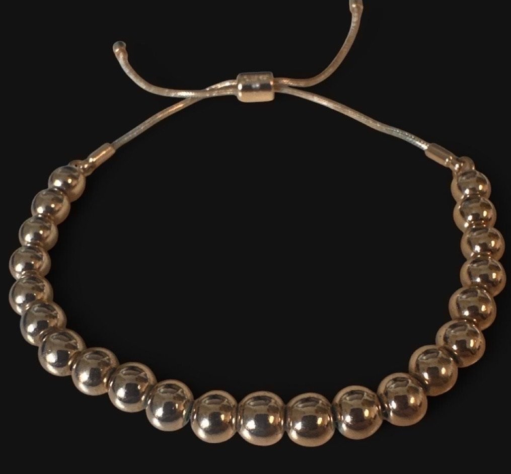 J.Crew Gold-Tone Beaded Minimalist Bracelet