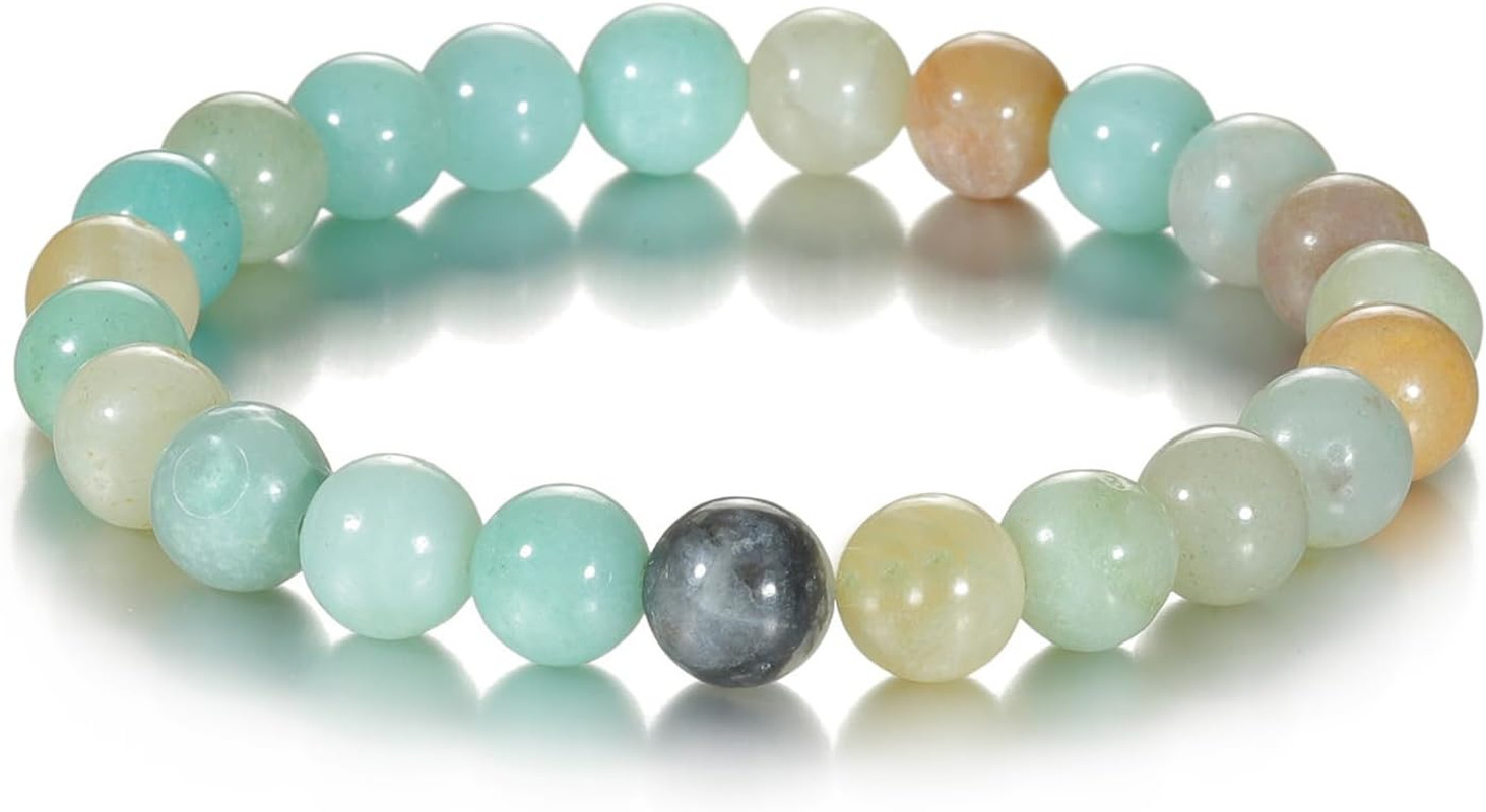Womens Crystal Beaded Bracelets for Women Men Protective Energy Bracelet Natural