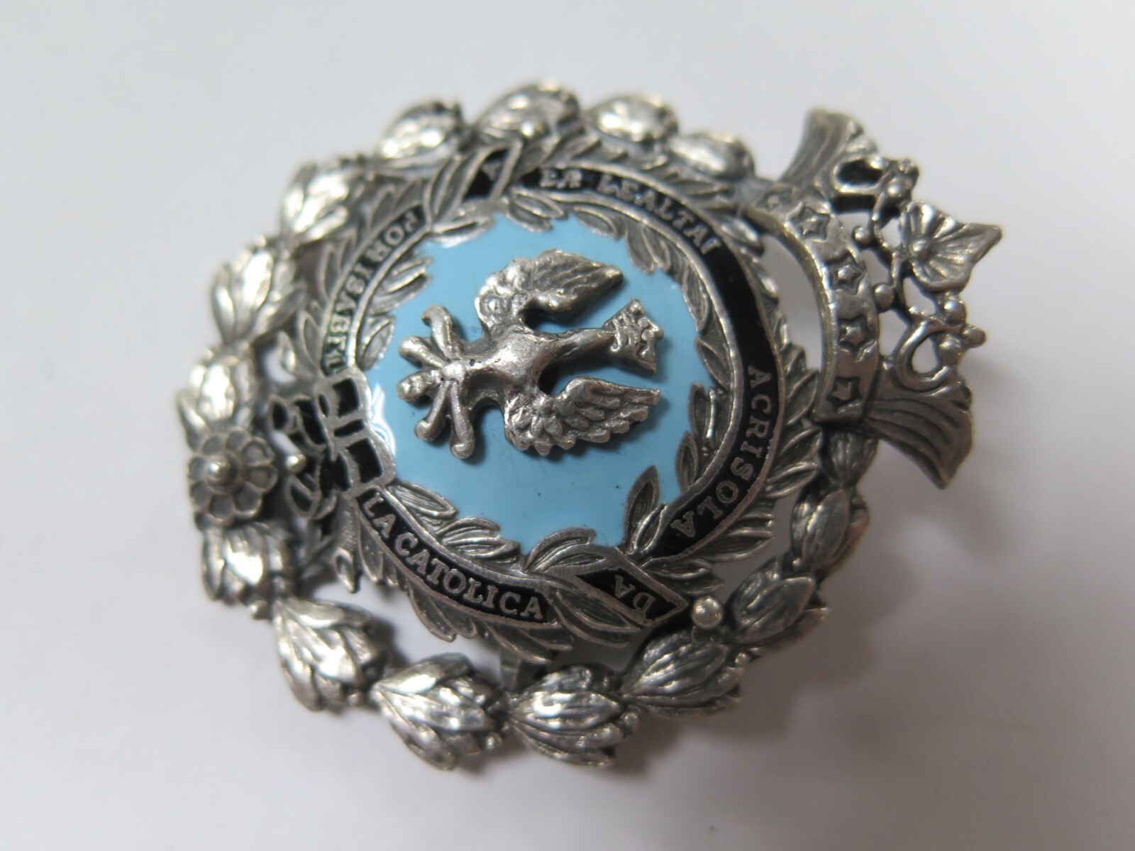 VTG CORO LA LEALTAI ACRISOLA POR ISABEL LA CATOLICA Eagle Crest Crown BROOCH