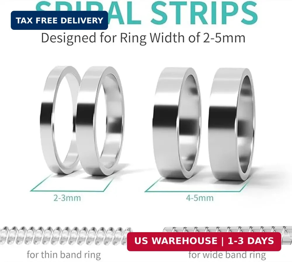 12 Pack Ring Sizers for Loose Rings, Ring Size Adjuster, Invisible Ring Guards S