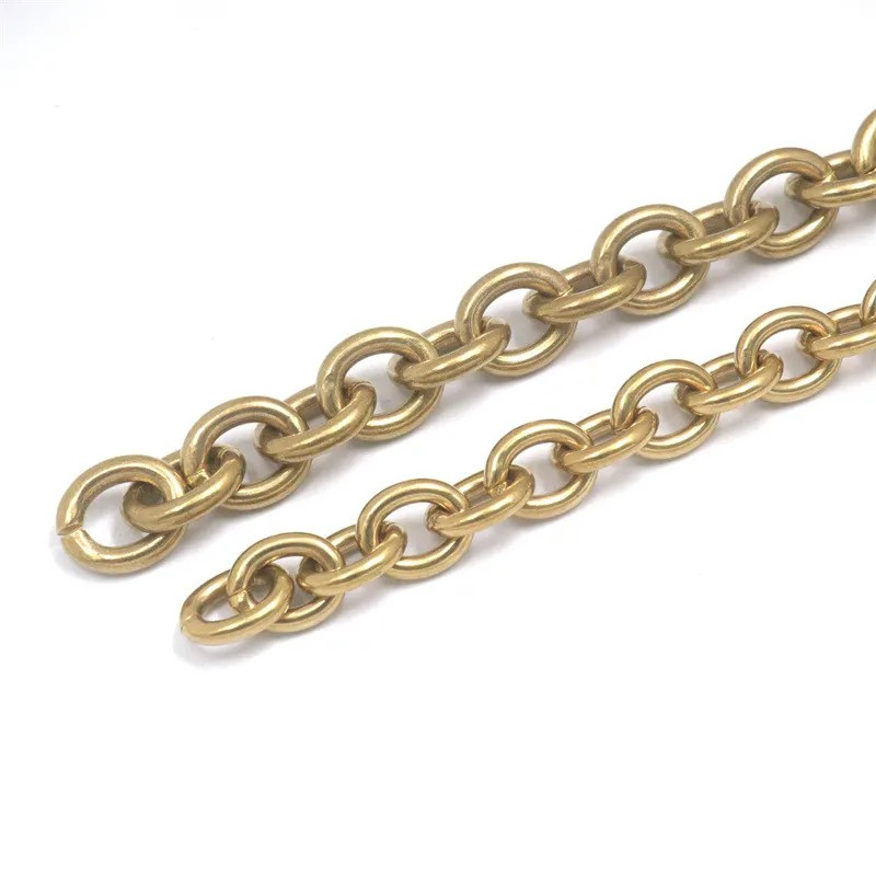 Solid Brass Chain 4-15mm Width Necklace Jewelry Bags Craft Chain Sold Per Meters