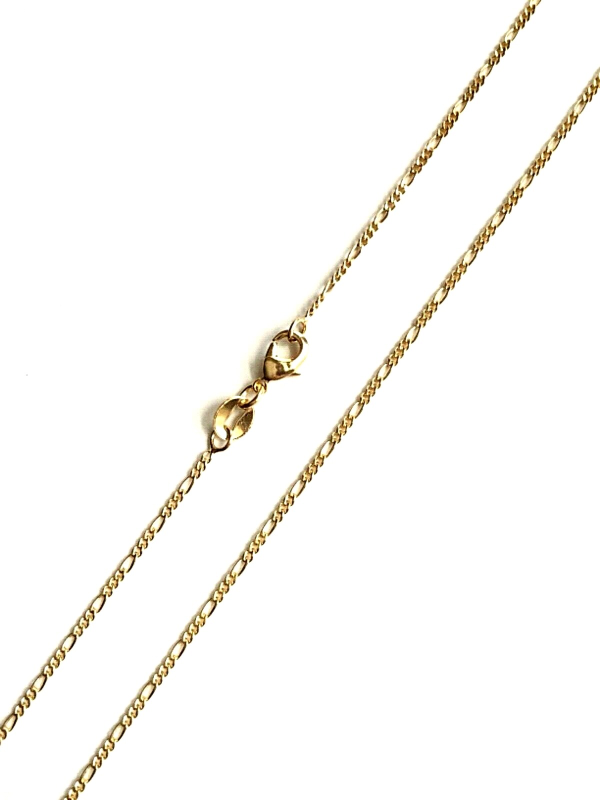 18K GOLD FILLED CZ HEART LOVE NECKLACE 18″ LONG/CADENA DE CORAZON 18″- 22x19mm