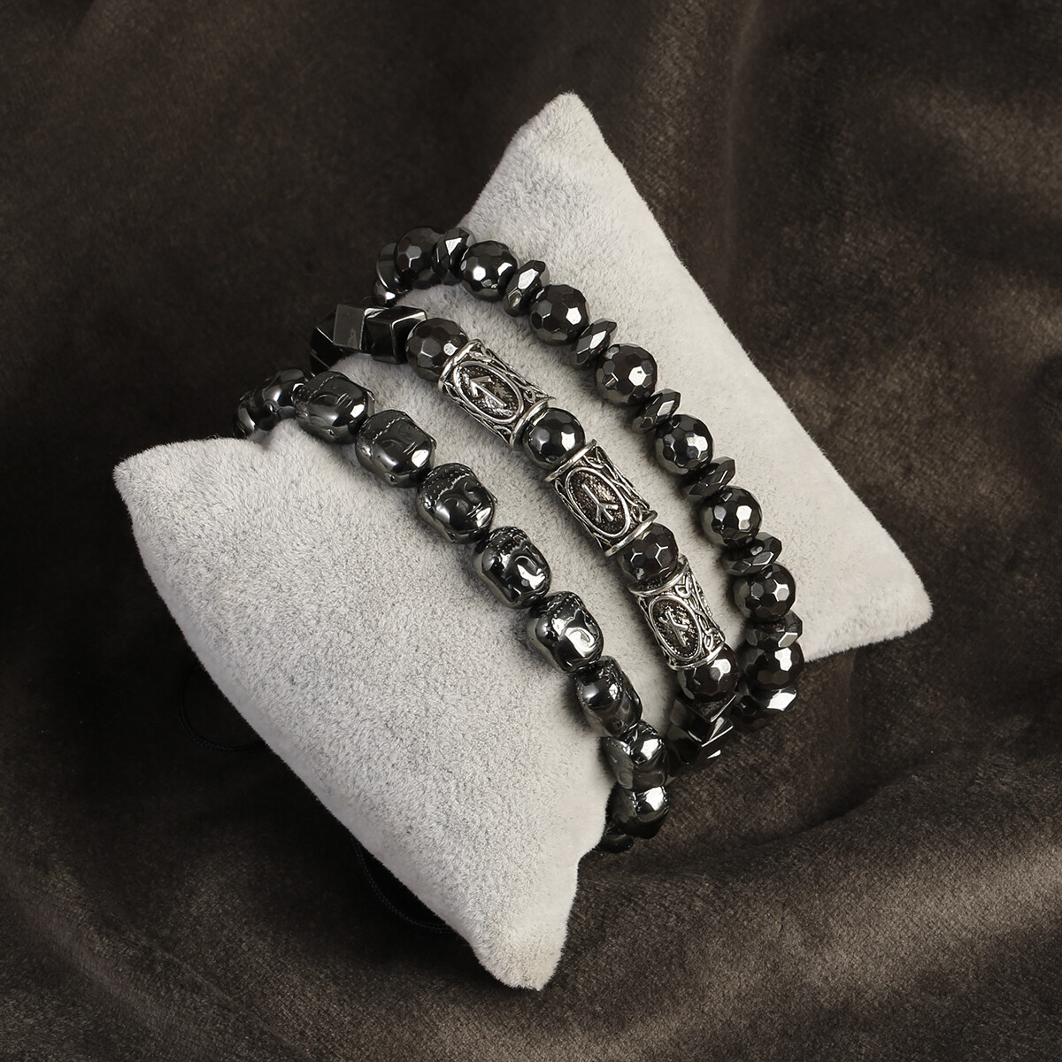 Energy Hematite Bead Healing Bracelet Braided Therapy Care Weight Loss Bracelets