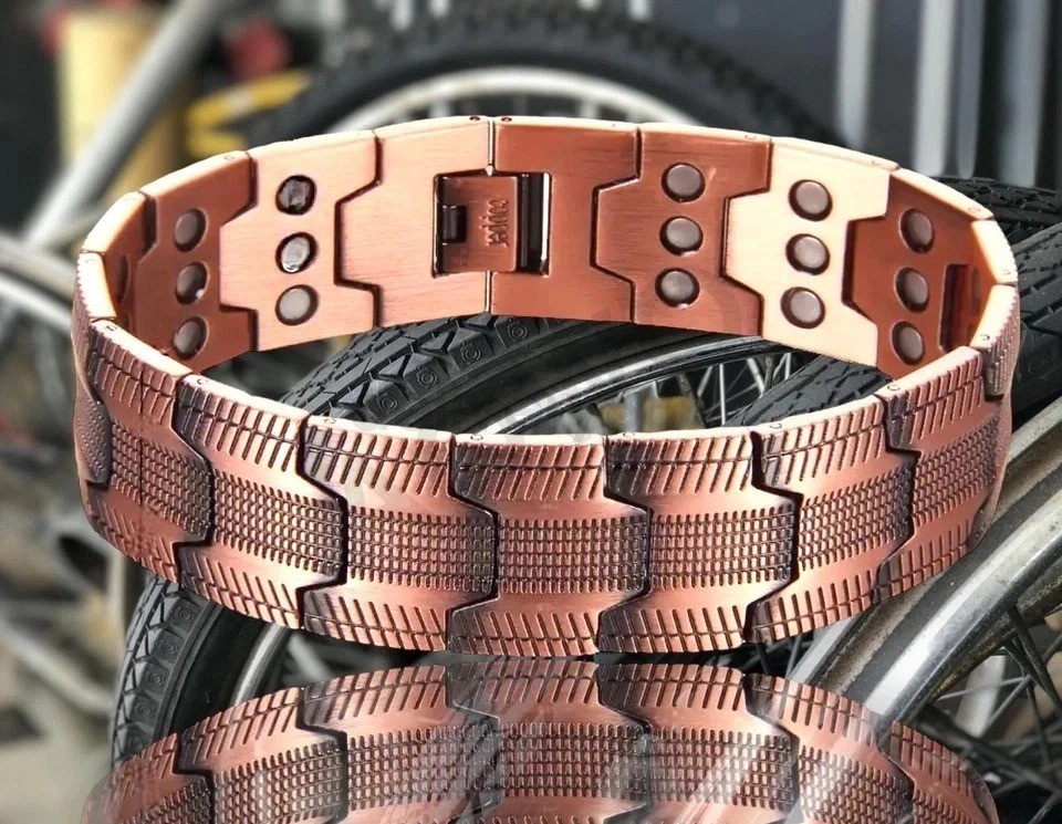 100% Pure Copper Bracelet 3500 Gauss Magnetic Therapy Strong Healing & Regulator