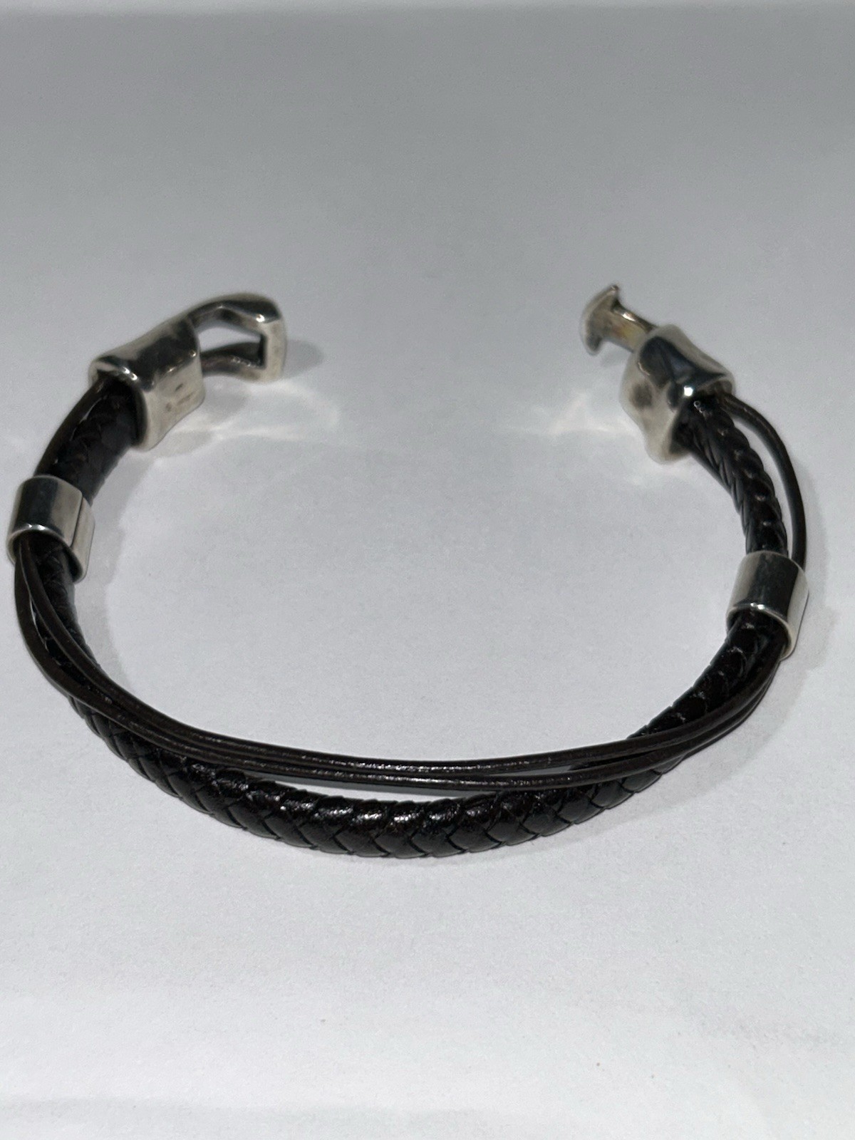 UNOde50 Leather & Silver Plated Bracelet UNOde50 Bracelet