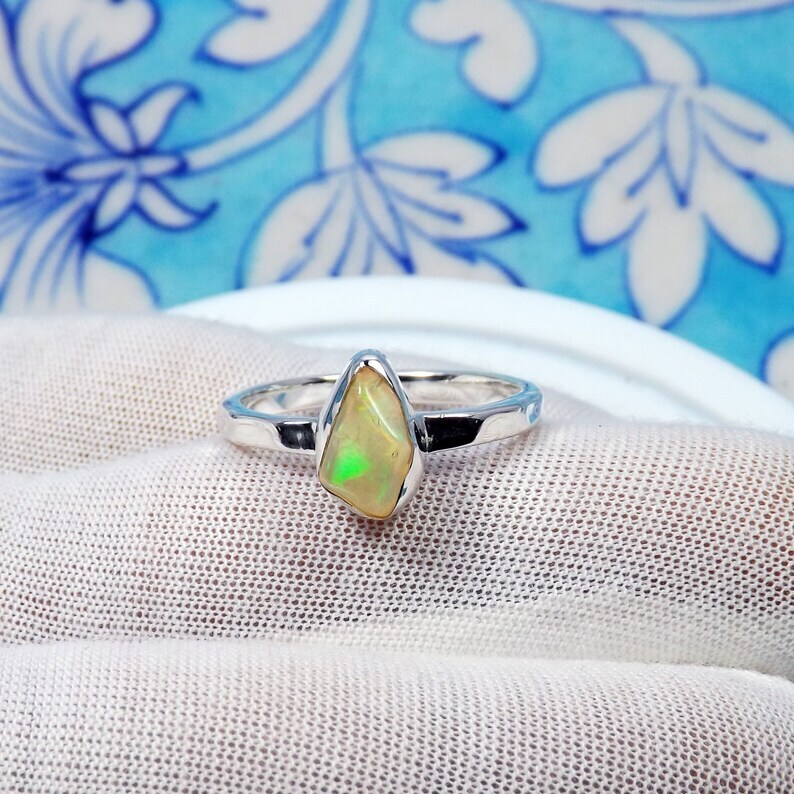 Opal Designer ring 925 Sterling Silver handmade Jewelry All Size Available
