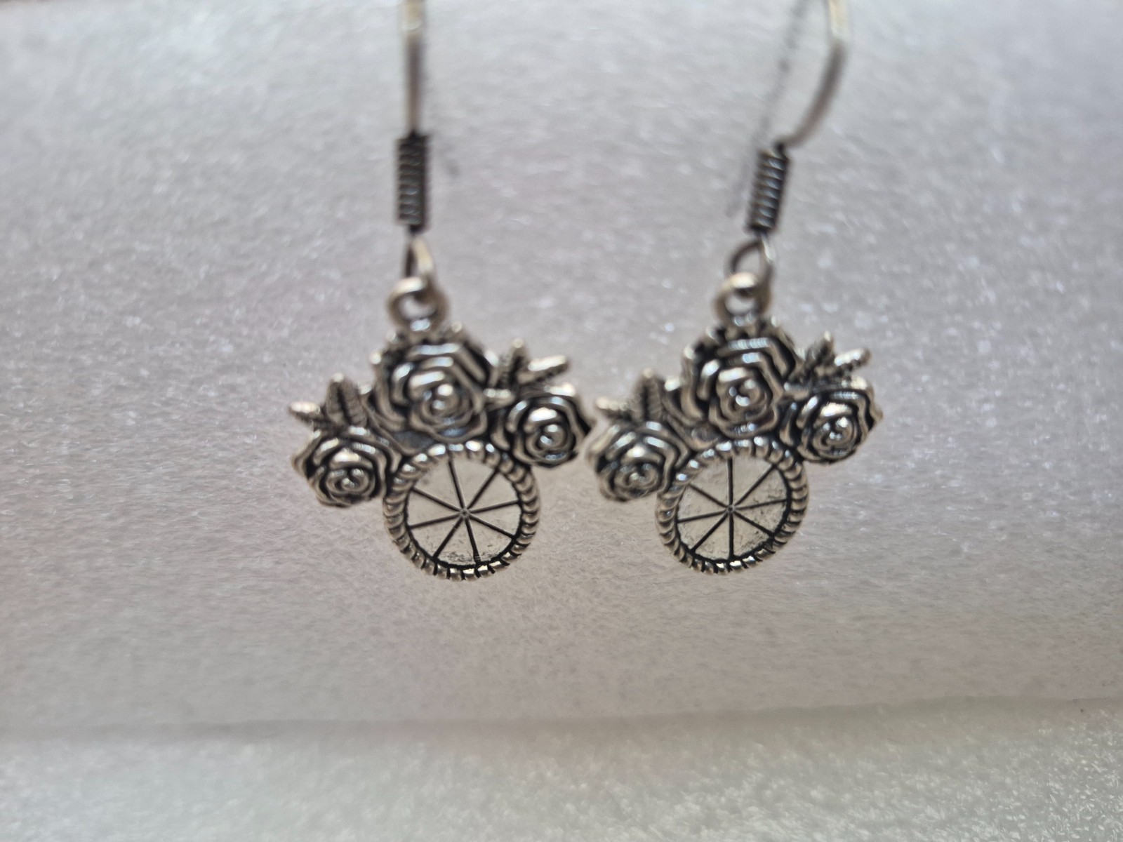 Silver tone Dangle/Drop Hook Earrings