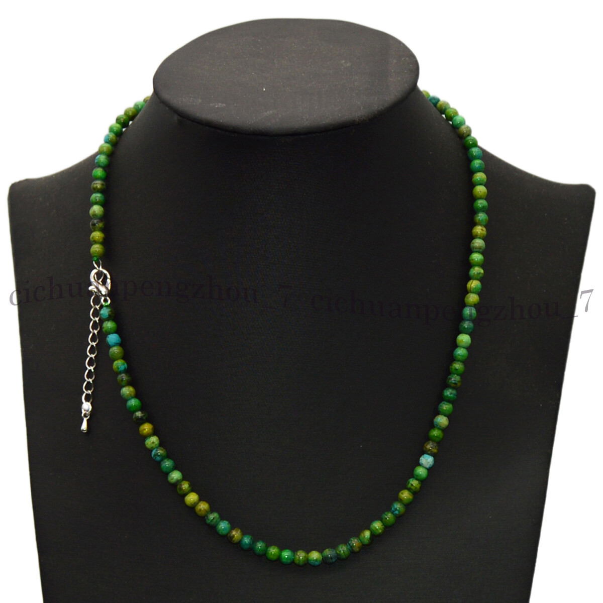 Natural Yellow Green Turquoise Smooth 4mm Round Gemstone Beads Necklaces 14-48”