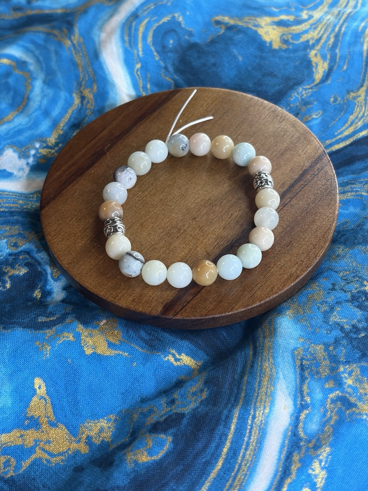 Caribbean Calcite Crystal Bead Bracelet