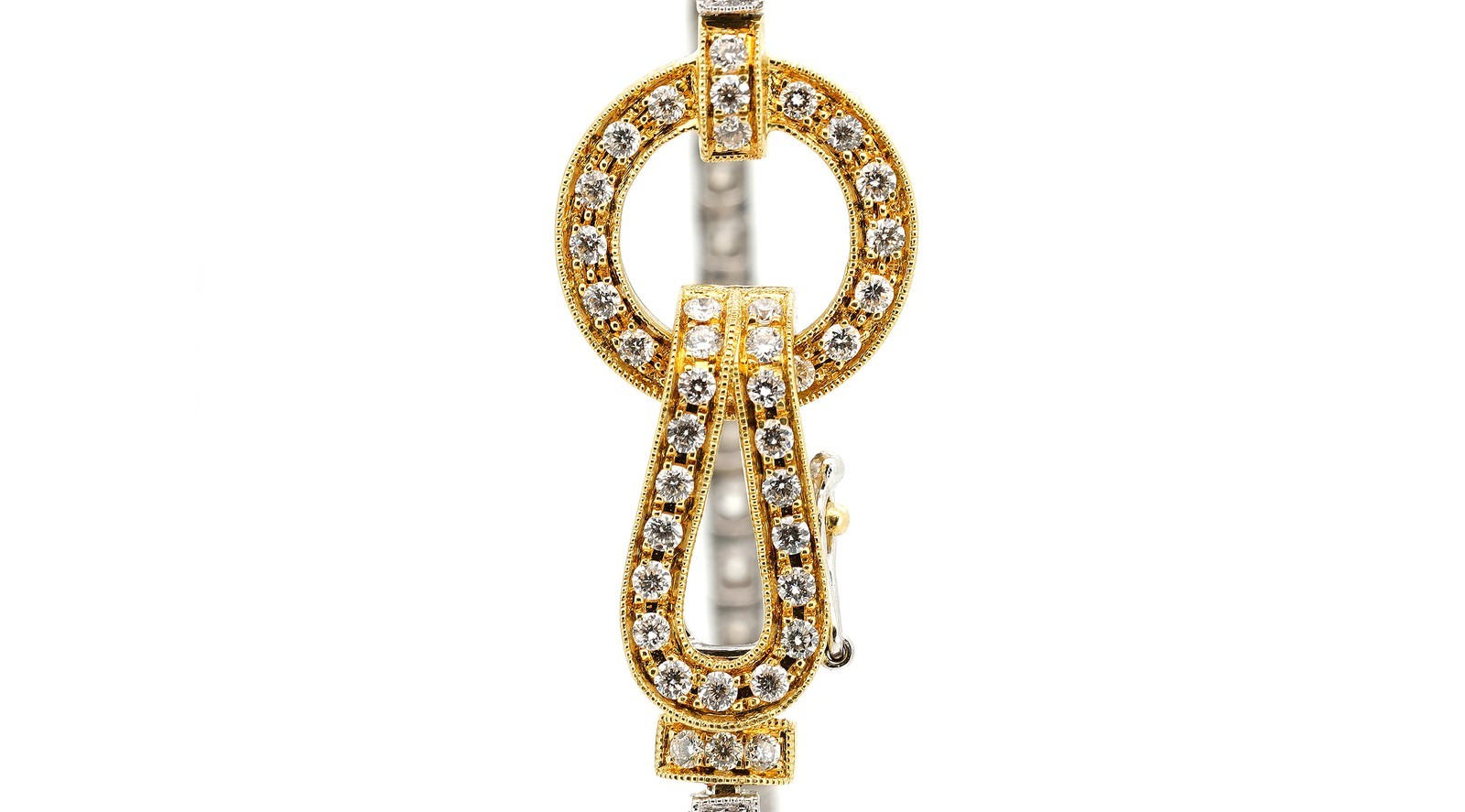 Simon G. 18K White Gold Diamond Tennis Bracelet 1.02 CT F/G VS/SI