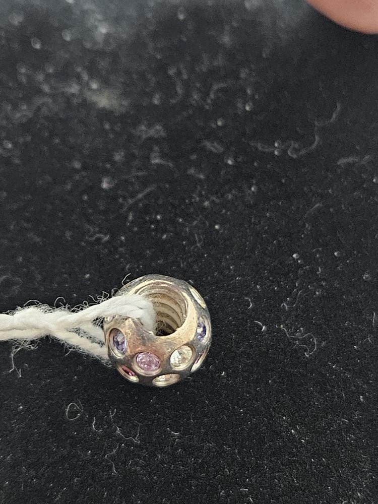 CHAMILIA PINK/PURPLE/WHITE DISCO BALL CHARM (G69007348)