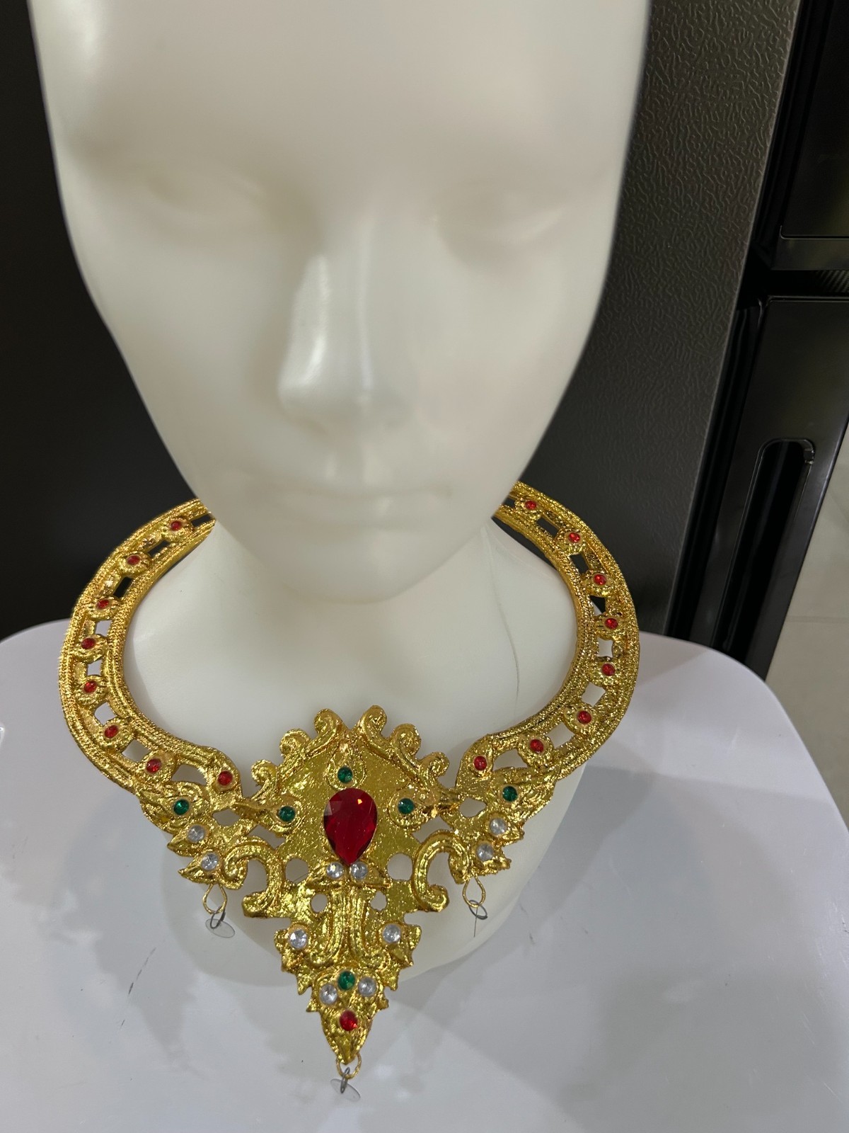 THAI dance Necklace Costume princess gold Traditional handmade ram accessory