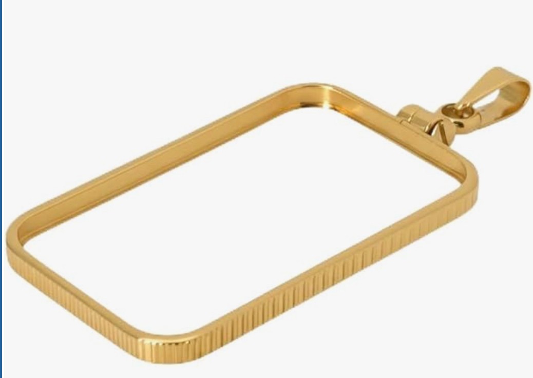 14k gold plated over steel bezel frame for 1 oz credit suisse Pamp Lady Fortuna