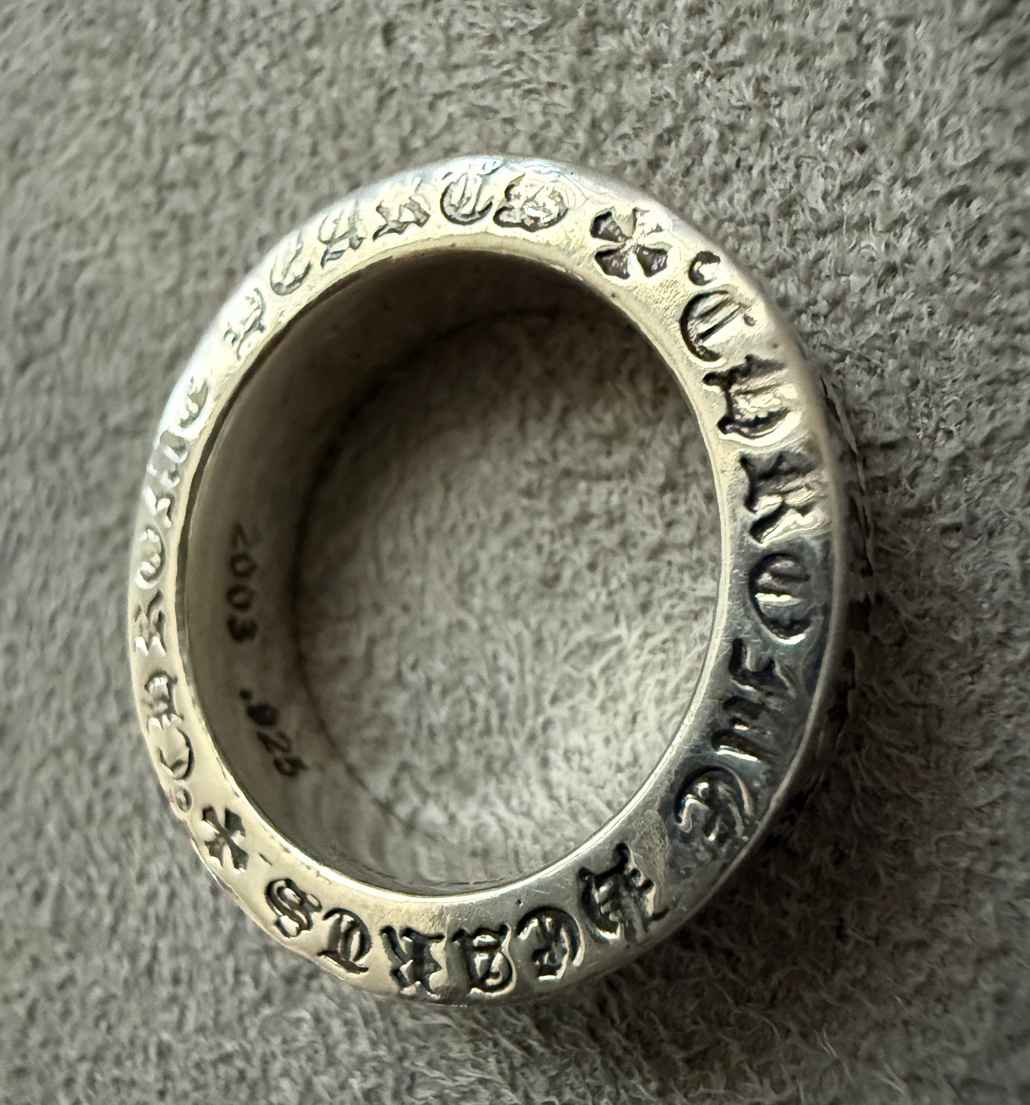 Chrome Hearts Fxxk You Spacer Ring 6mm 🔥 Best Price *Pre Owned* 2003 Size 9.5