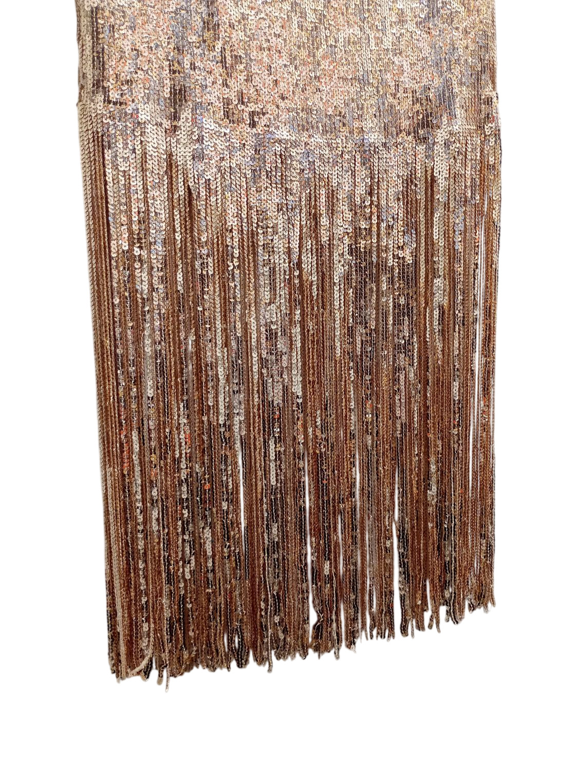 Love & Other Things Rose Gold Sequin Maxi Skirt – Size M – New With Tags