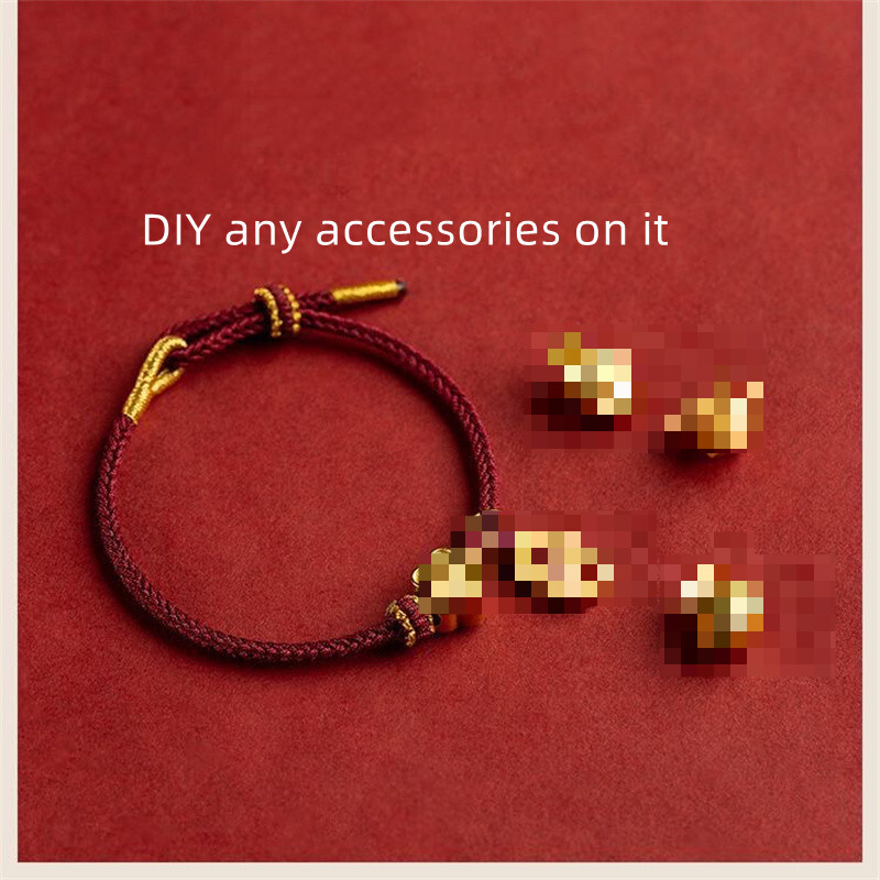 Hand Woven Size Adjust DIY Red String Bracelets Luck Rope Bracelet Gift