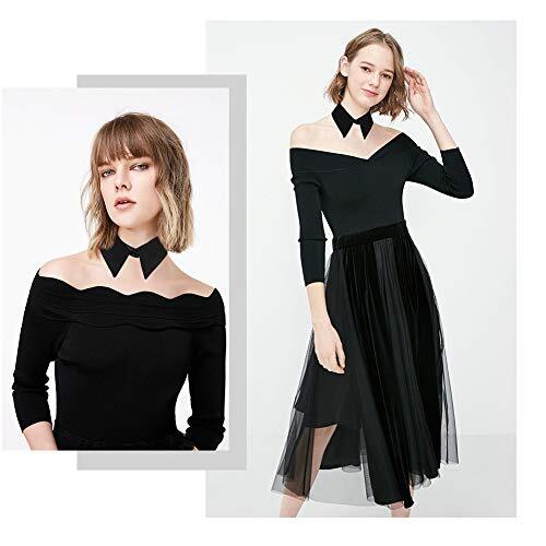 European New Women’s Girls Faux False Collar Lapel Choker Peter Pan Necklace 03