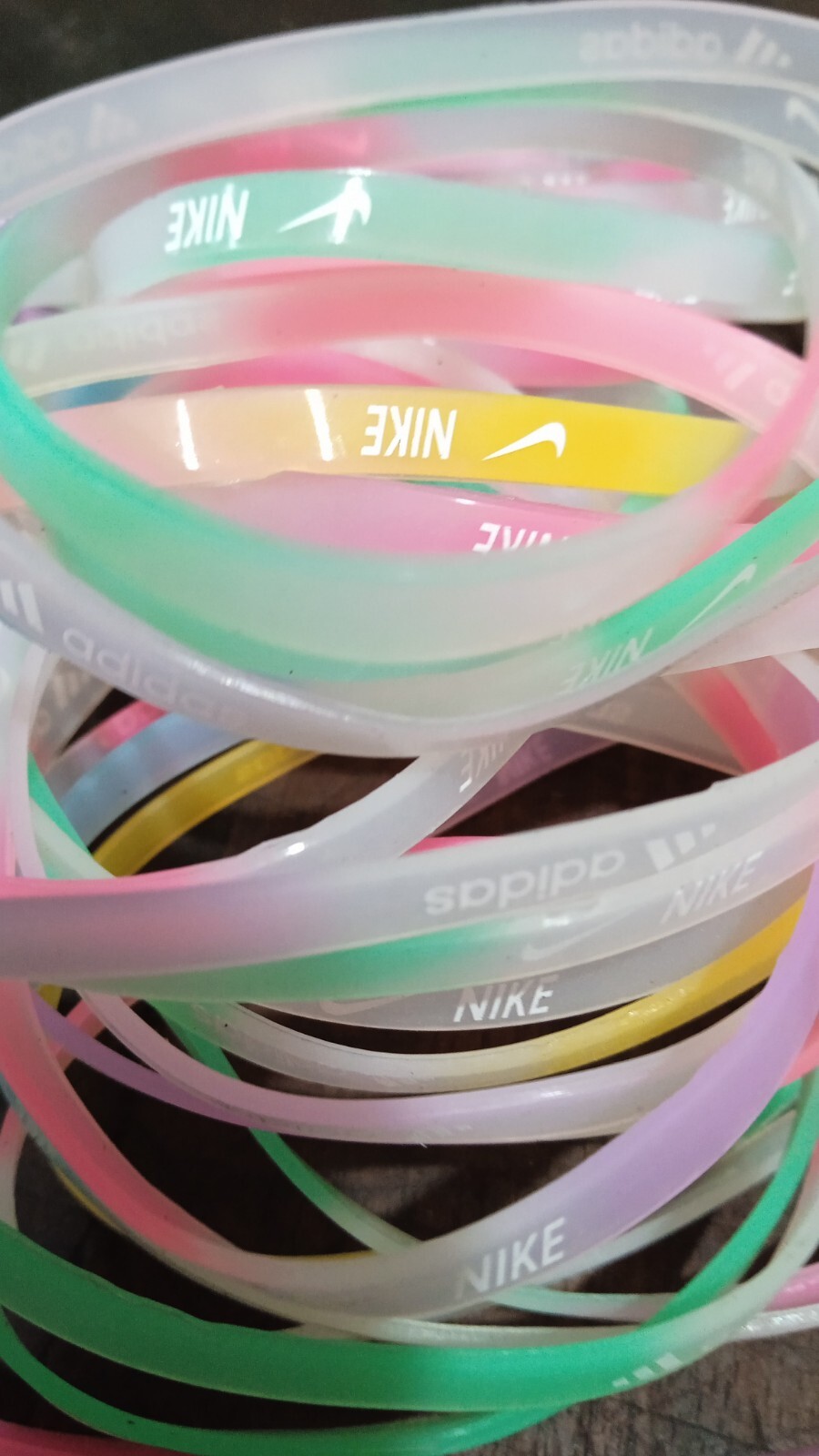 5 Wristbands Silicone Thin Bracelet Baller Bands Sports Band Kids Small Band
