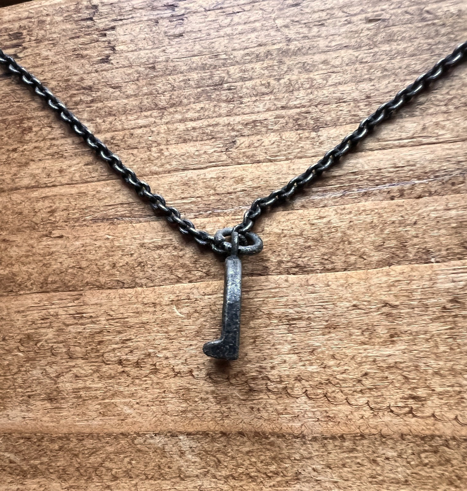 AllSaints Horseshoe Skull Pendant Necklace Gunmetal Chain Mens Ladies Charm