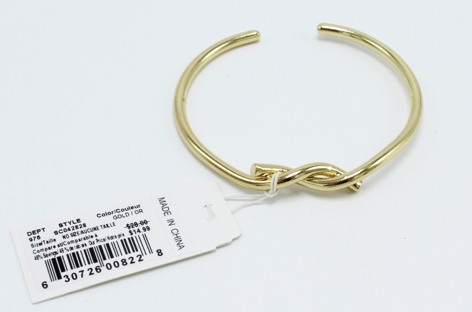 New Gold or Silver Twisted Knot Cuff Bracelet by Punch Fashions #SB4