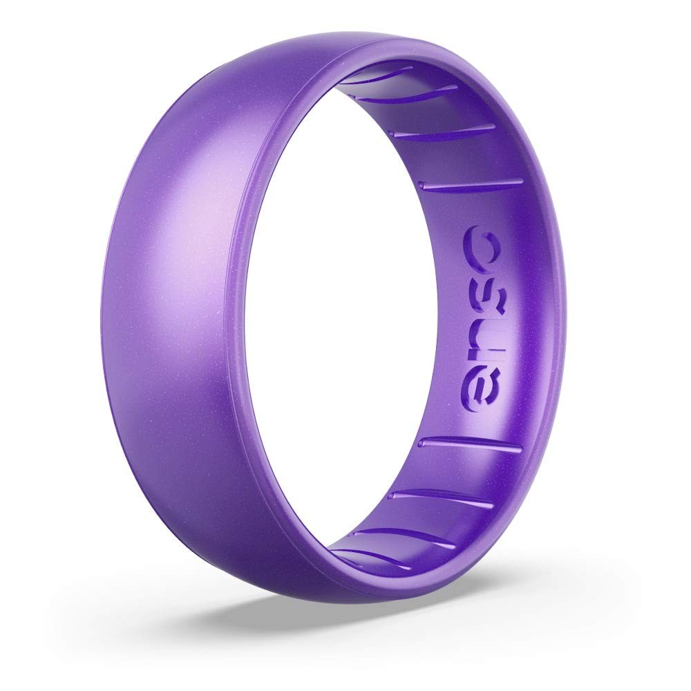 Birthstone Classic Silicone Ring – Amethyst – 6