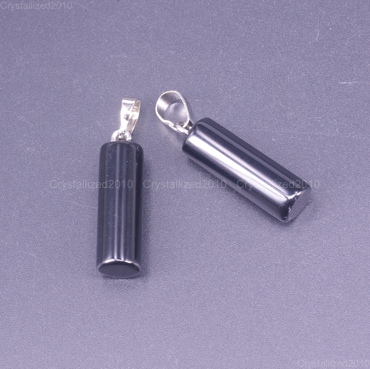 Natural Gemstones Cylinder Mixed Stone Reiki Chakra Healing Beads Pendant 8x23mm
